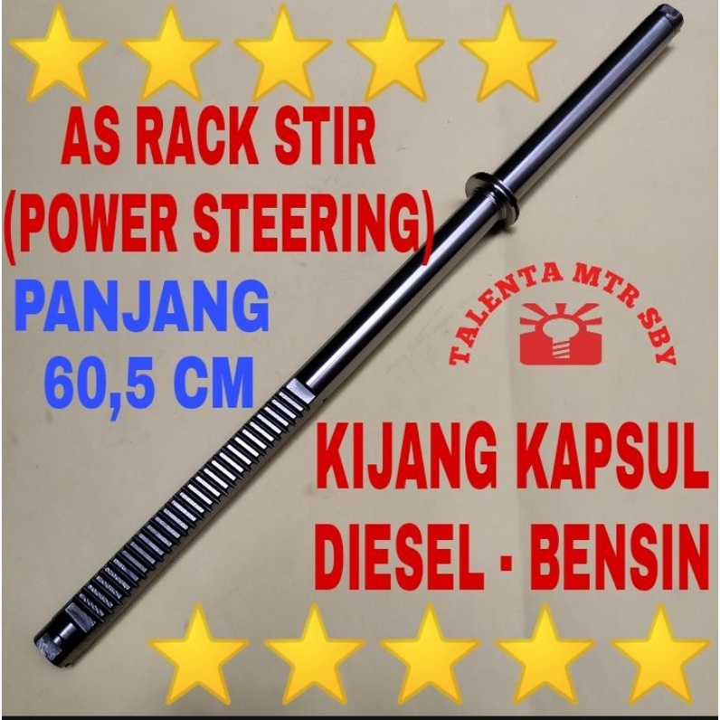 PANJANG 61CM . AS RACK POWER KIJANG 7K KAPSUL LGX + KRISTA BENSIN DIESEL SISIR  SHAFT STEERING REK S