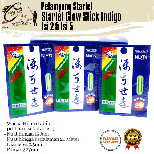 Pelampung Starlet Glow Stick Diamond Isi 2 Murah