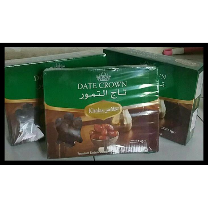 

(Produk Baru !!) Kurma Date Crown Khalas 1 Kg