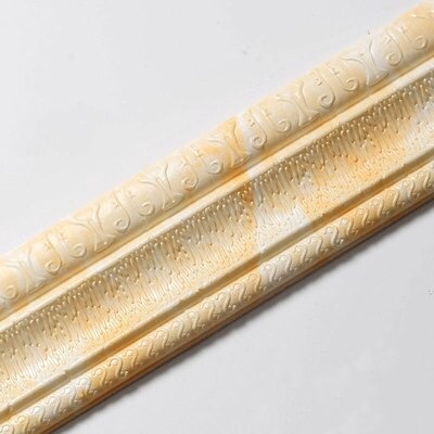 MMTOYS CM-H15 Wallpaper Dinding Kamar Border List Sticker Wall Border Stiker 3D Foam Dekorasi Rumah-MARMER KUNING