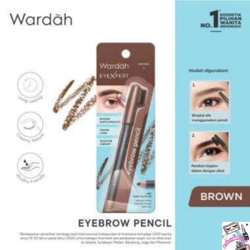 ☃Cutezz_Ching1☃Wardah Eyebrow Pencil 1.14g - Pensil Alis