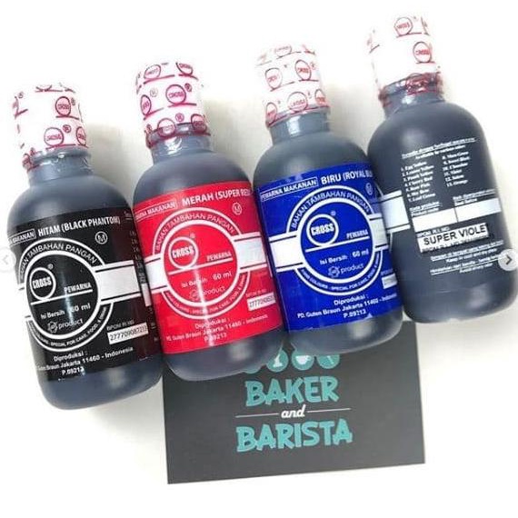 

Cross Colorings (oil based) Premium / Pewarna Makanan Cross 80g TERUJI Kode 794