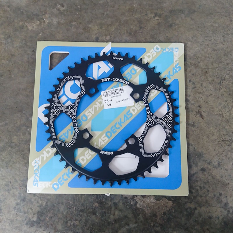 Chainring Deckas Round 104 BCD Narrow Wide 52T