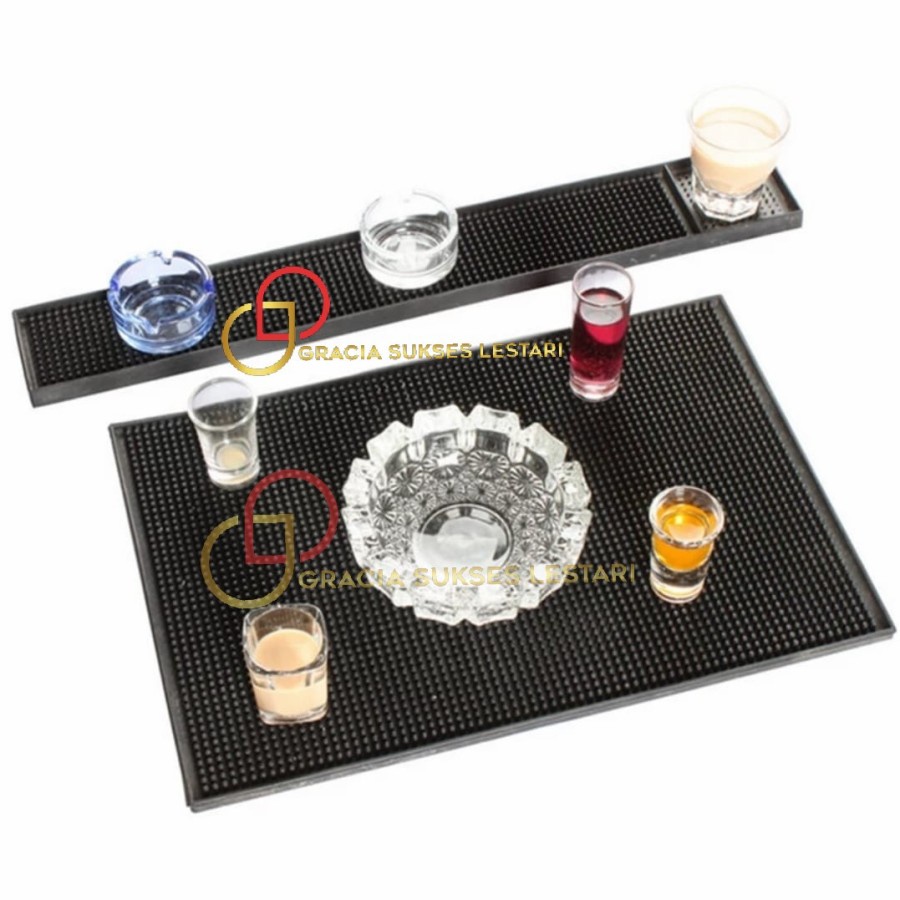 PAKET BAR MAT BARTENDER RUBBER BAR SPILL MAT ALAS GELAS