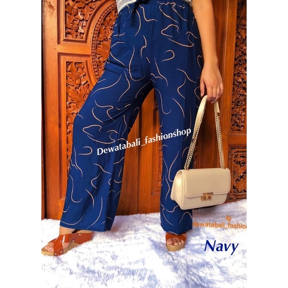 CELANA KULOT PANJANG MOTIF CACING RAYON