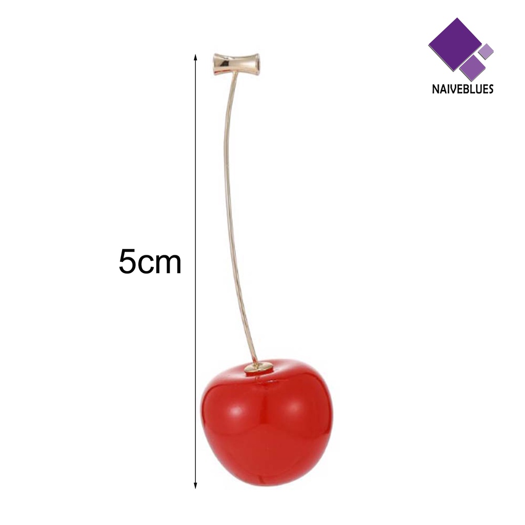 Anting Juntai Bentuk Cherry Bahan Alloy Untuk Kencan