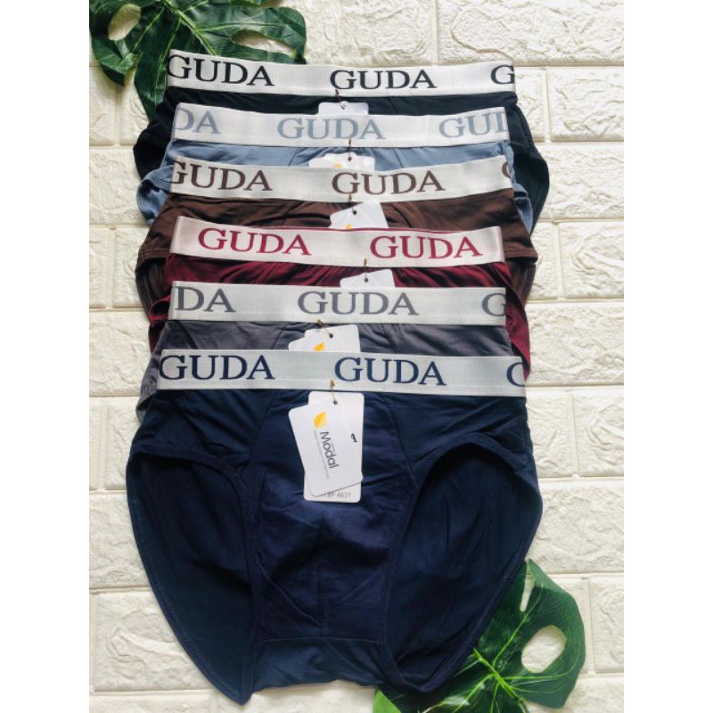 3 PCS Guda Modal | CD Pria Segitiga Super Soft Bahan Modal | Sempak Pria Import Art Guda 6677