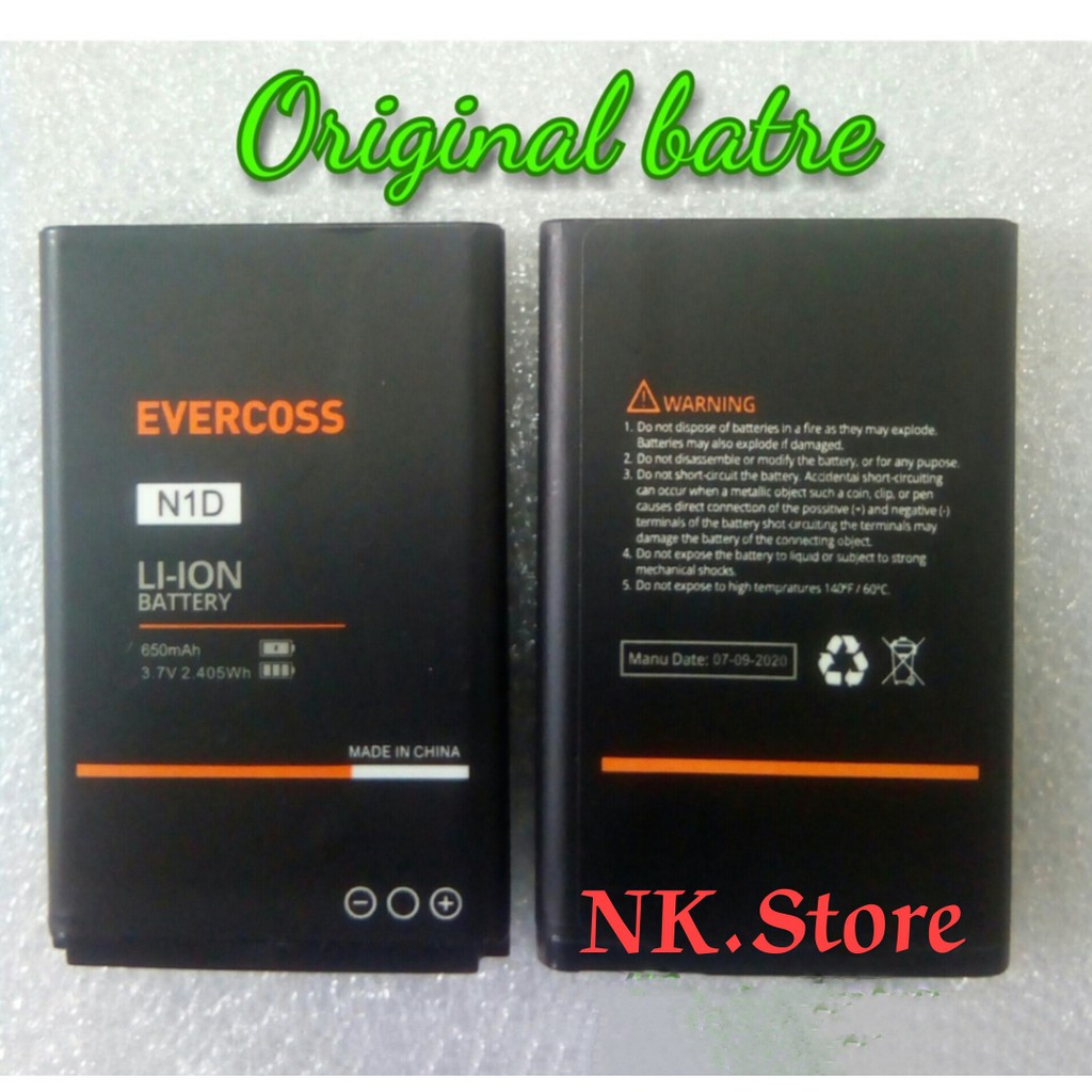 Evercoss batre baterei battery N1D ori 100%