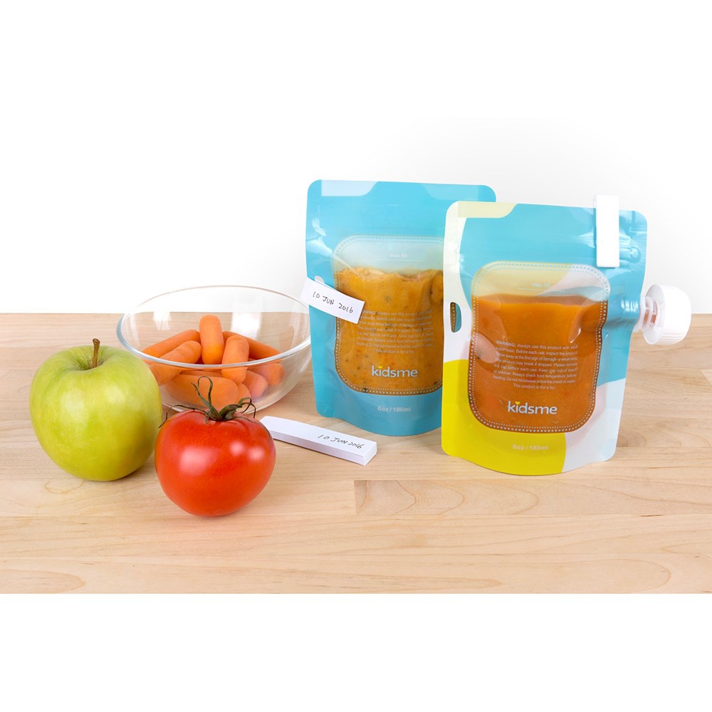 Kidsme 160492 Reusable Food Pouch With Adaptor Set