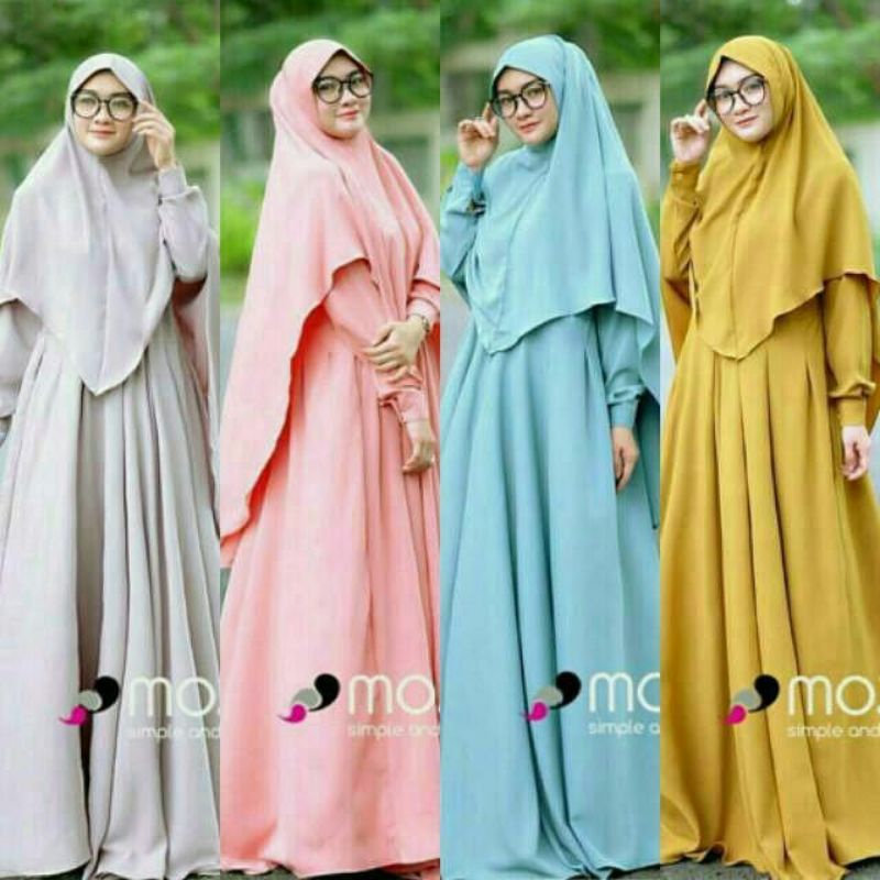 Moura syari gamis fashion muslim remaja wanita