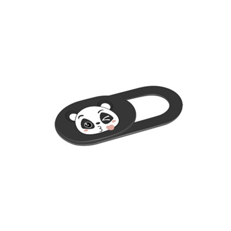 Vivi 3pcs Stiker Cover Pelindung Lensa Kamera Webcam / Handphone / Komputer Motif Panda Lucu