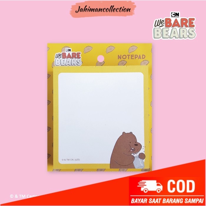 

✨ BISA COD ✨ We Bare Bears Grizz Memopad / Notepad Mini