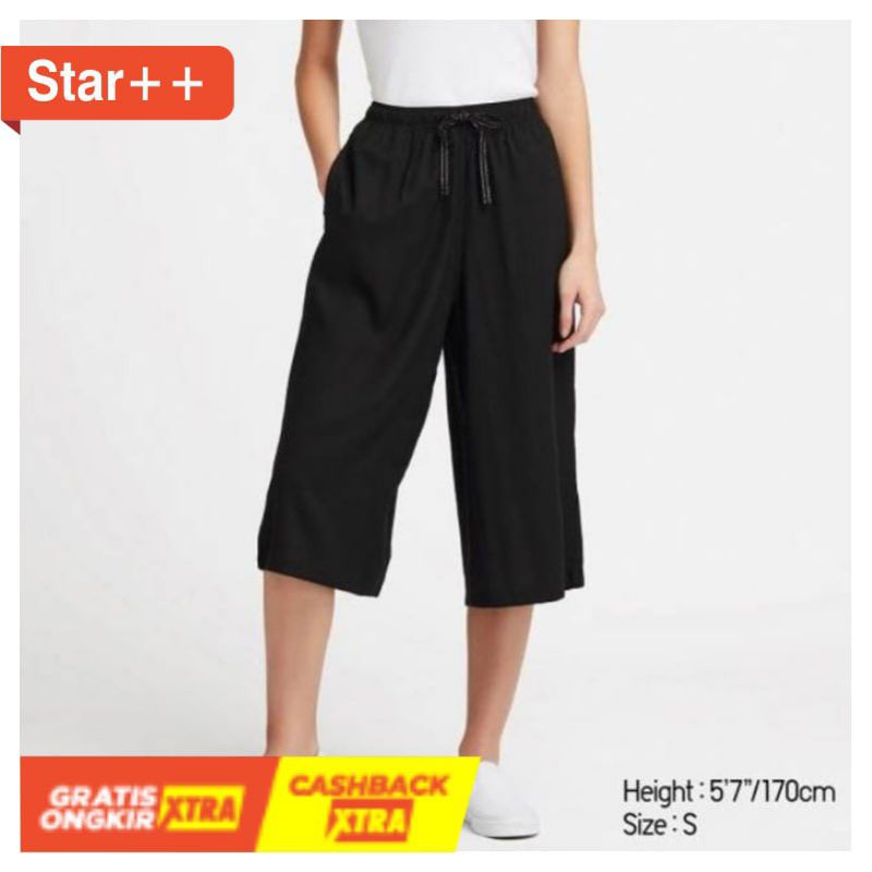 Celana Kulot Wanita UNIQLO Relaco Original Branded