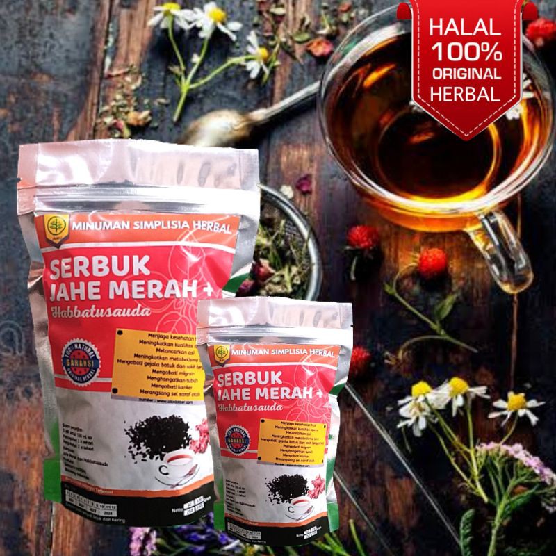 

Simplisia Herbal Serbuk Jahe Merah Plus Habbatusauda