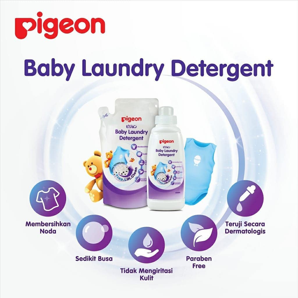 PIGEON BABY LAUNDRY DETERGENT POUCH 450ML REFILL / LAUNDRY DETERGENT / DETERGENT / PIGEON