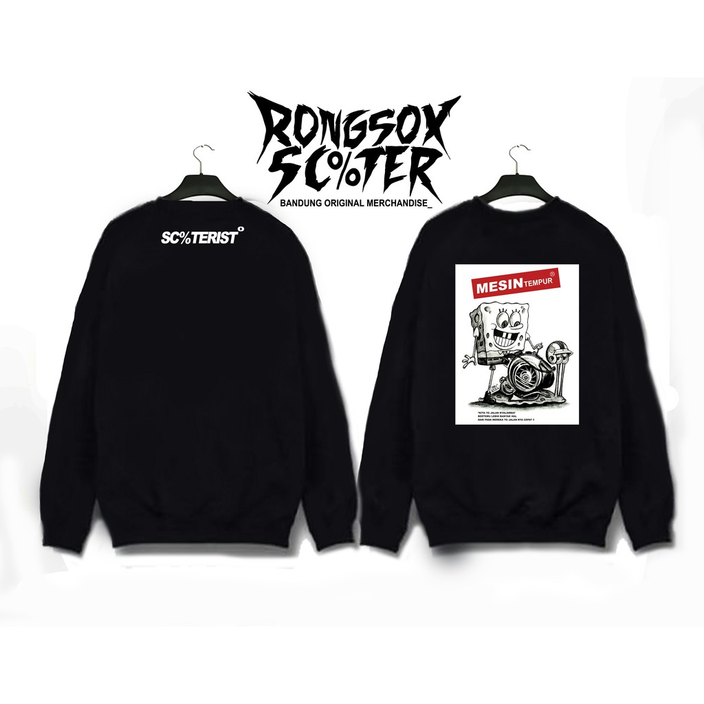 Crewneck Vespa Original Geri Independent - MESIN TEMPUR