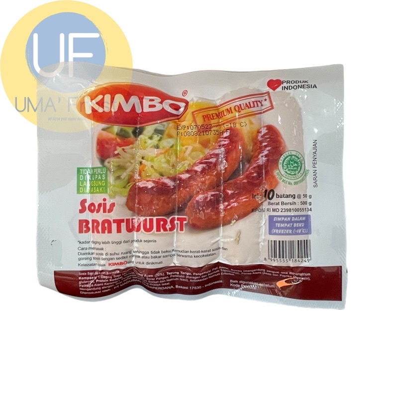 

KIMBO SOSIS BRATWURST 10 PCS 500 GR