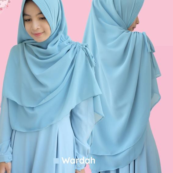 IYI Khimar shafira, khimar syari 2 layer kerut samping «