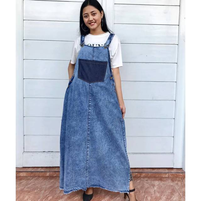 Overall Dress Denim