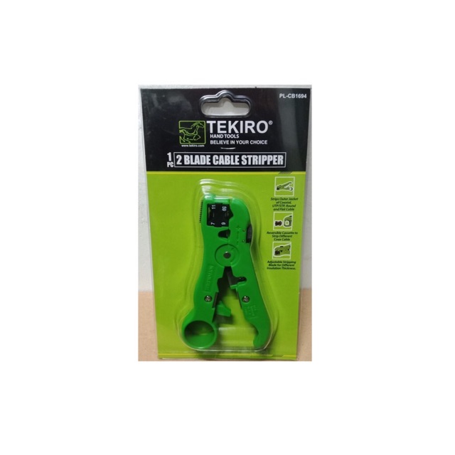 TEKIRO-PISAU CUTTER PEMOTONG KABEL / 2 BLADE CABLE STRIPPER