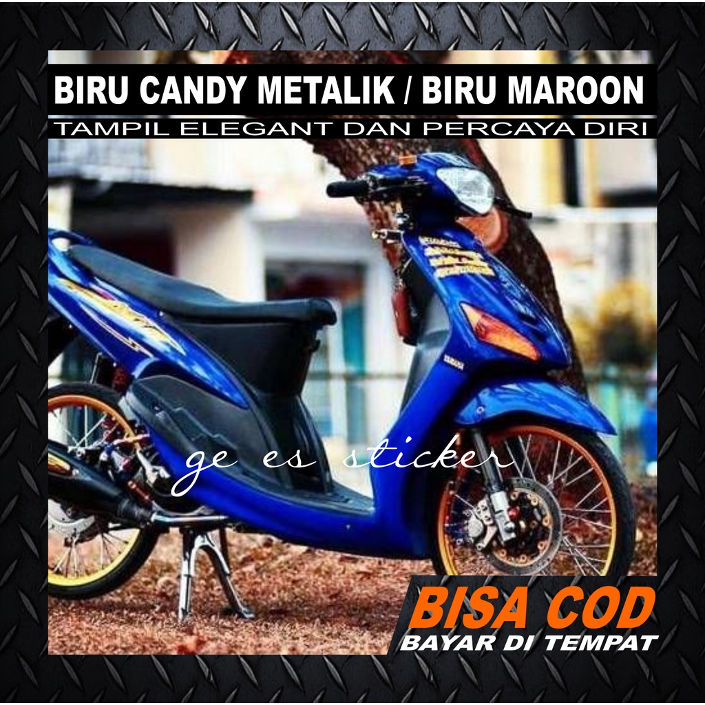 skotlet biru maroon/ biru candy metalic / Skotlet mio biru