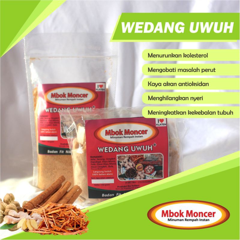 

Jamu Bubuk Instan MBOK MONCER Wedang Uwuh 152 gram