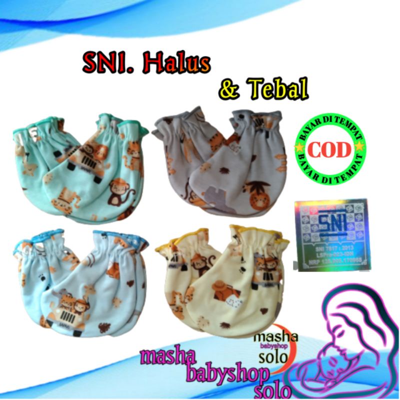 Sarung tangan kaki bayi sni ,Set  kaos kaki tangan bayi SNI