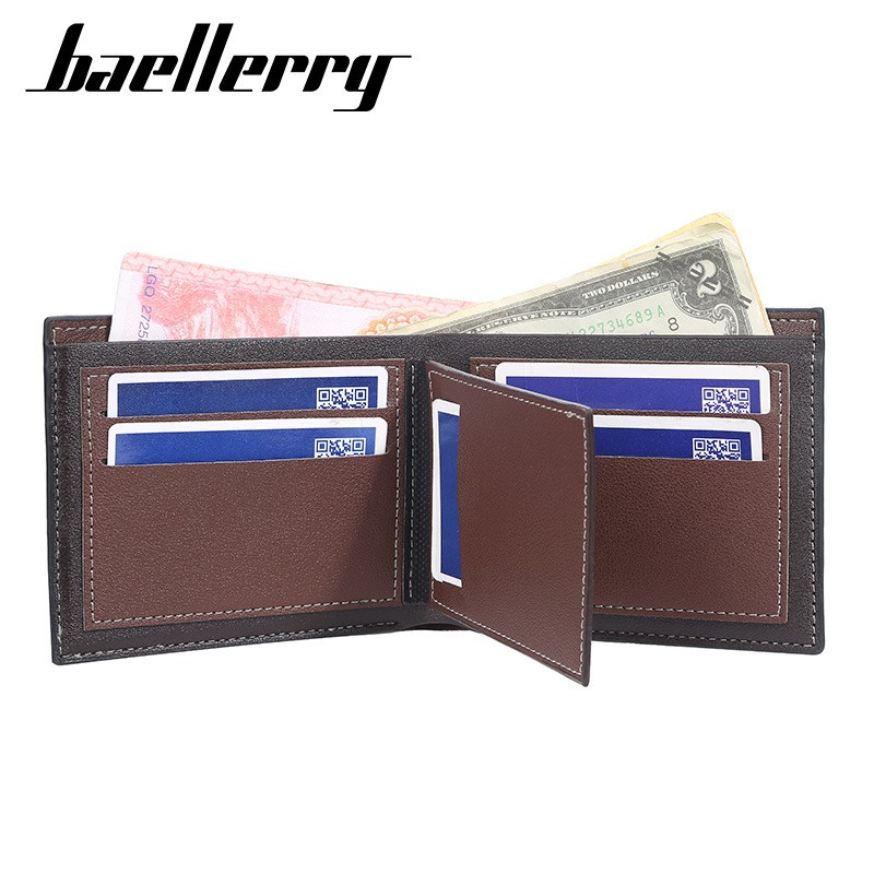 BAELLERRY DR052 Dompet Pria Bahan Kulit PU Leather Premium WATCHKITE WKOS