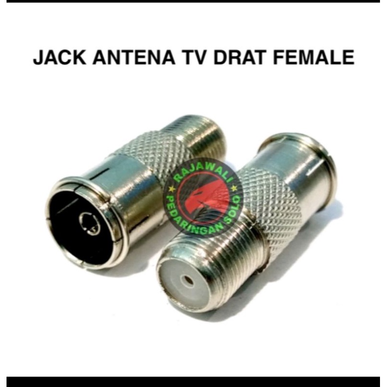 JACK ANTENA TV DRAT FEMALE KONEKTOR ANTENA DRAT FEMALE
