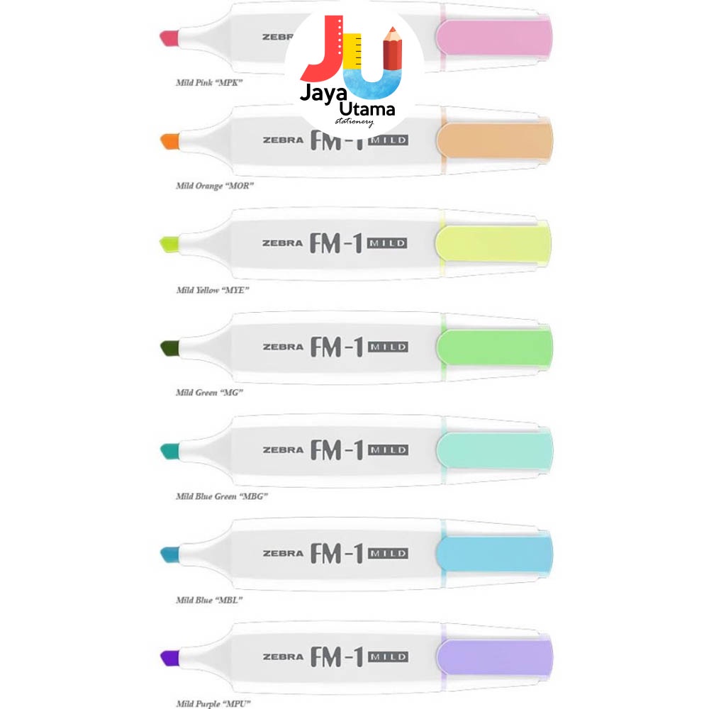 

Zebra Highlighter Penanda Pastel FM-1 Mild