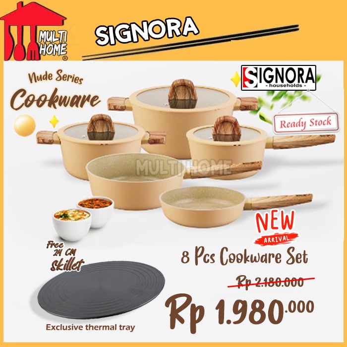 Signora Nude Series Cookware Free Skillet 24cm Multifunction