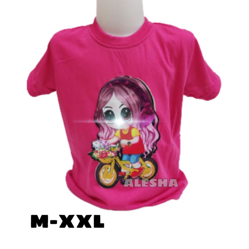 Baju anak lol kaos LED Baju Anak Perempuan / Kaos Anak Perempuan