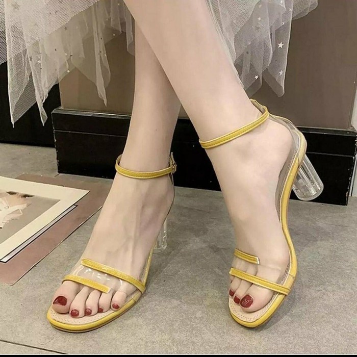 Sandal Wanita Heels Kaca Vanya SDH212
