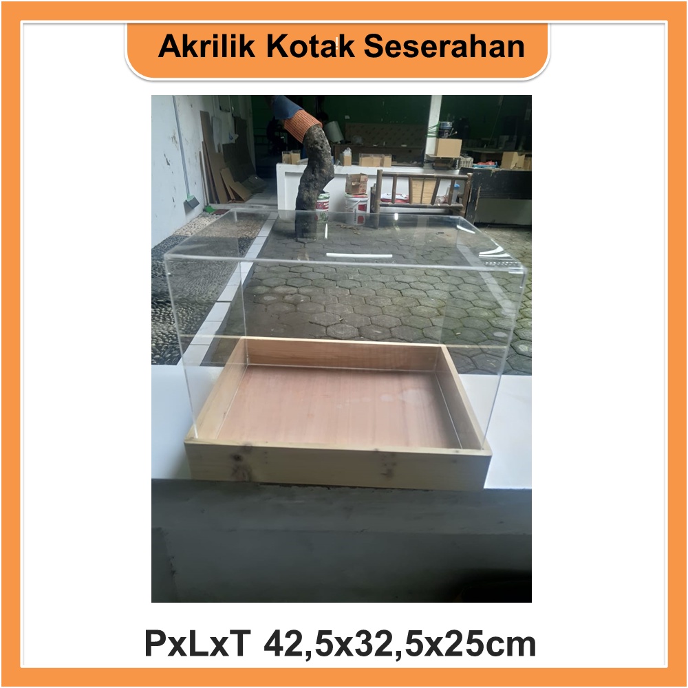 

Kotak Seserahan Akrilik PxLxT 42,5x32,5x25cm