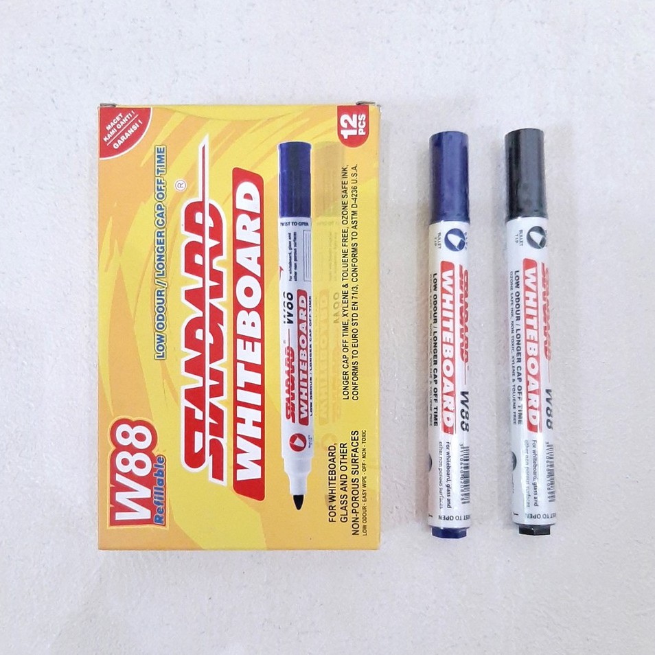 

Standard Spidol Whiteboard W88 Hitam/Biru