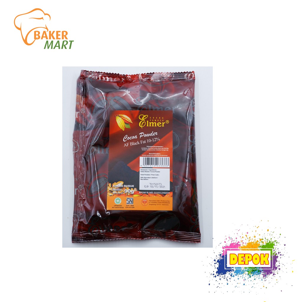 

Elmer Cocoa Powder Black Fat 90Gr