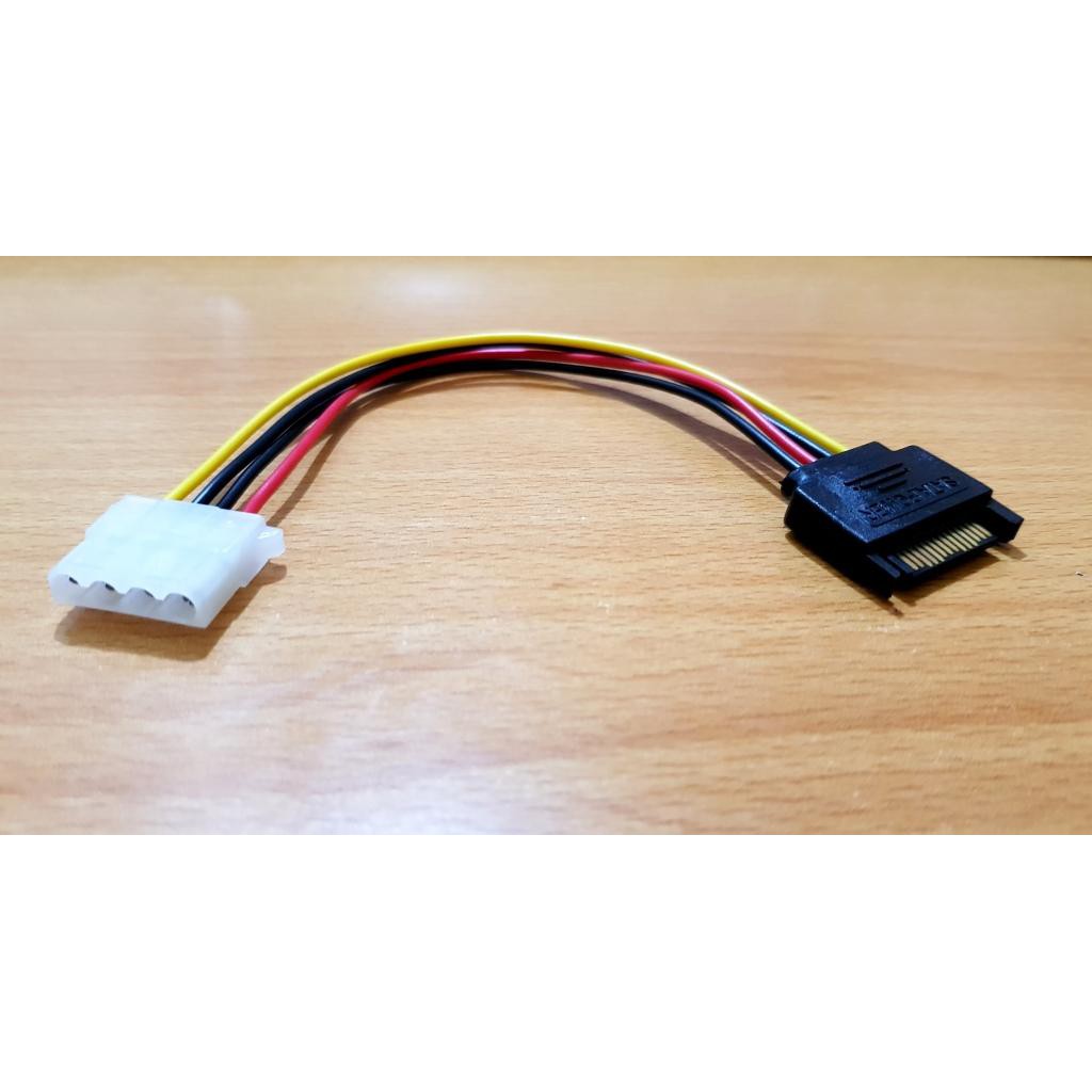 KABEL SATA 15 PIN MALE TO 4 PIN MOLEX FEMALE IDE CONVERTER KONEKTOR