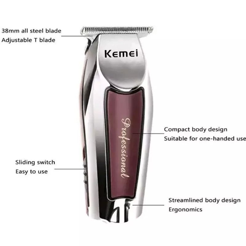 Alat Cukur Rambut Elektrik  Kemei KM 9163 Elektrik Hair Clipper 3in1 Potong Rambut  Jenggot &amp; Kumis