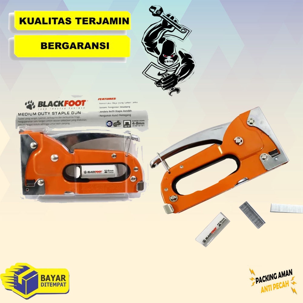 

STAPLES JOK BLACKFOOT / STAPLER TEMBAK / STAPLE GUN BLACKFOOT / HEKTER JOK TEMBAK 4-8MM MURAH
