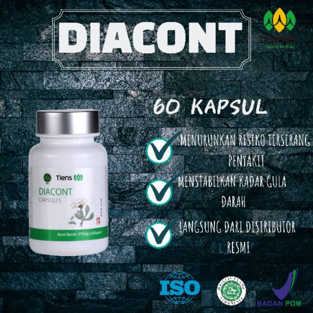 

DIACONT | MENURUNKAN KADAR GULA DARAH & DIABETES 100% ORIGINAL HALAL - BPOM