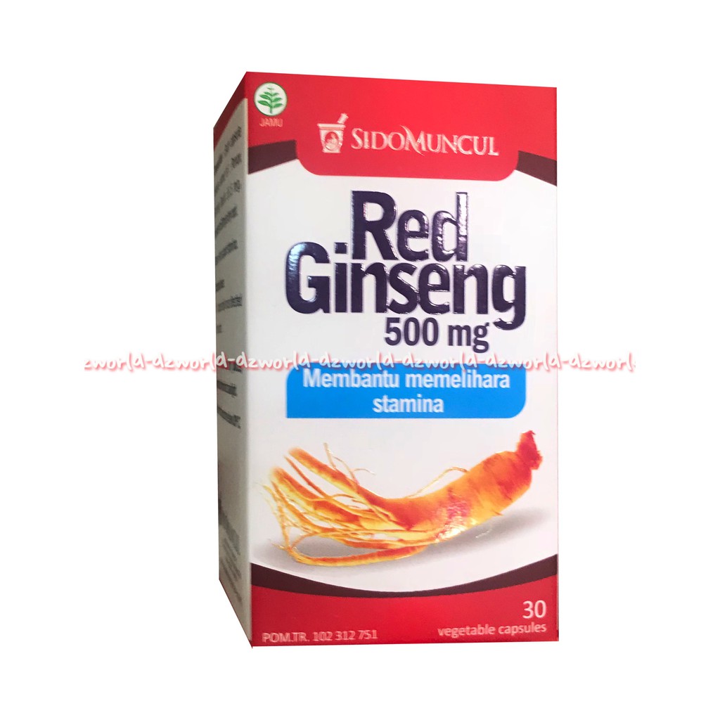 Red Gingseng 500 Mg Membantu Memelihara Stamina Sidomuncul 30 Tablet Meningkatkan Pertahanan Tubuh