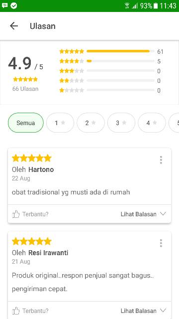 Minyak ijo / minyak hijau herbal