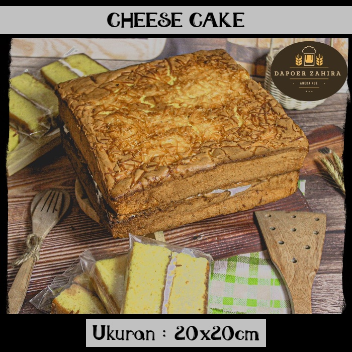 

Cheese Cake 20x20cm / Kue Keju PREMIUM / Kue Harum dan Lembut