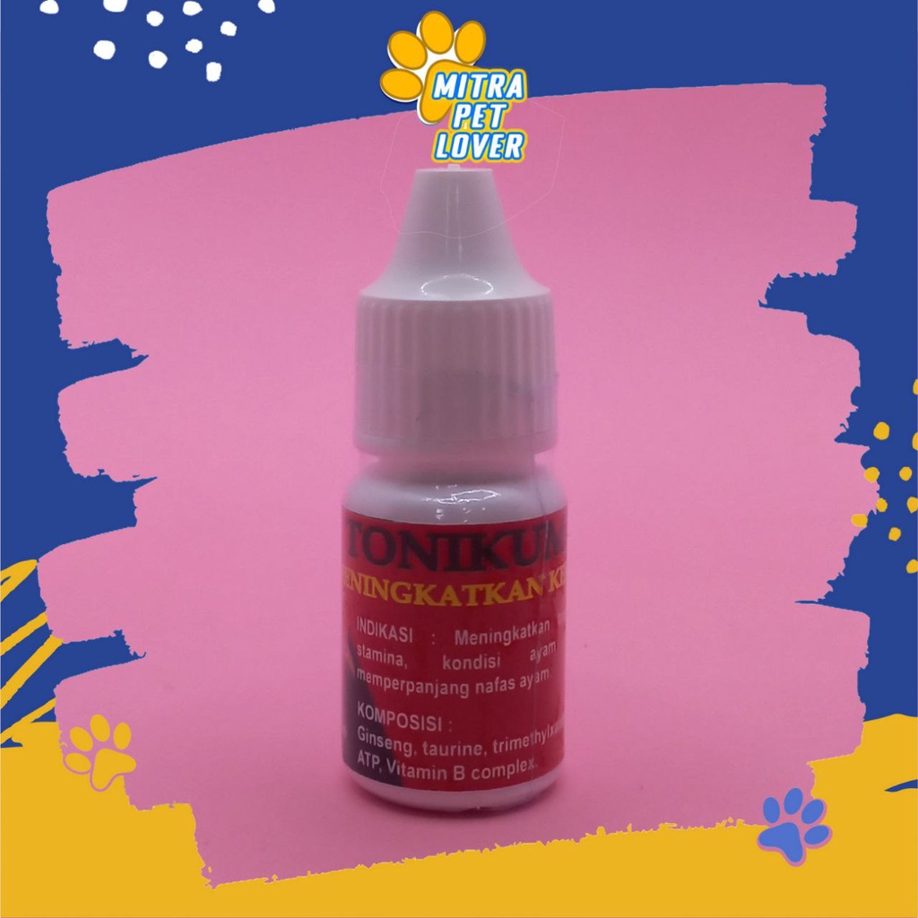 SUPLEMEN PENINGKAT ENERGI AYAM - TONIKUM DROP 10 ML ORIGINAL - VITAMIN MENINGKATKAN KEKUATAN AYAM ADUAN - TINGKATKAN STAMINA IMUN TENAGA - NAFAS PANJANG - MURAH ASLI GARANSI - PET ANIMAL HEALTHCARE TAMASINDO KESEHATAN TERNAK HEWAN PELIHARAAN MITRAPETLOVER