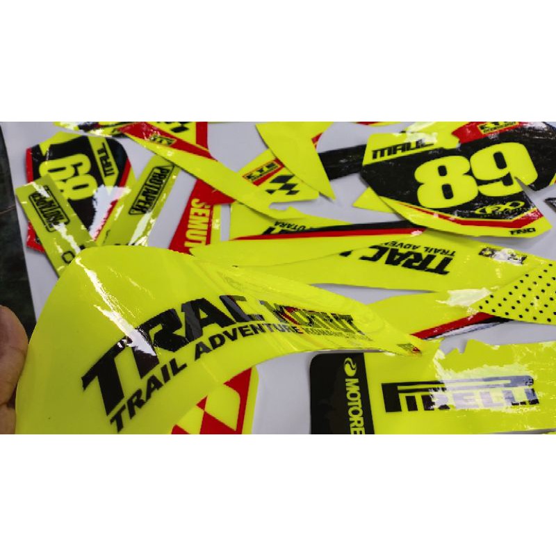 

decals custom Yellow Fluo terbaru