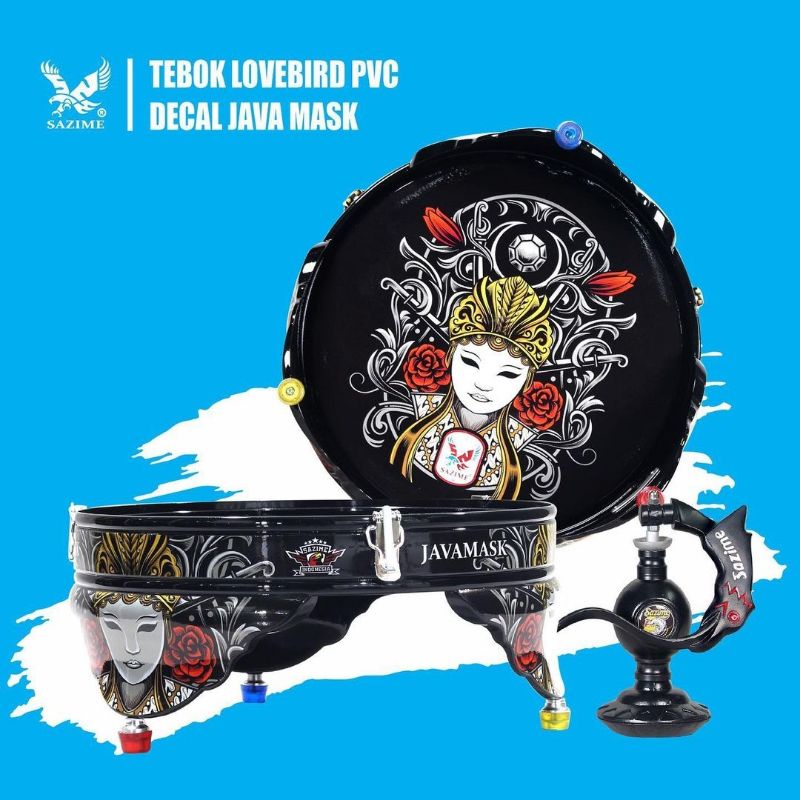 Tebok Lovebird Sazime PVC Decal Java Mask