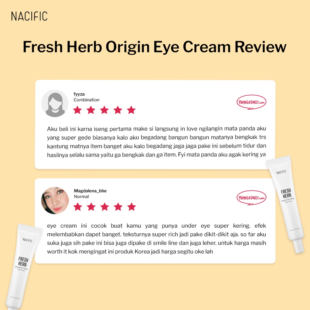 Nacific Fresh Herb Origin Eye Cream Skin Care (30ml)