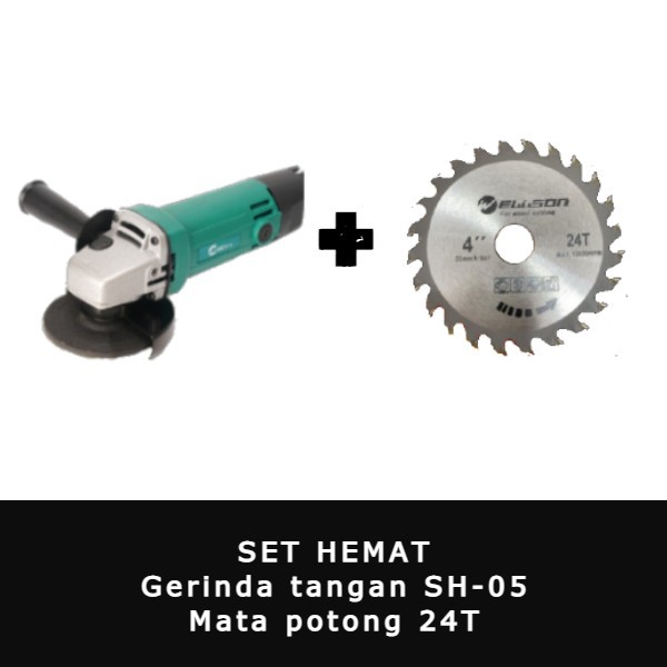 SET GERINDA TANGAN MAILTANK SH 05 DAN DIAMOND CUP GRINDING WHEEL/ MATA POTONG 24T / MATA POTONG 40T