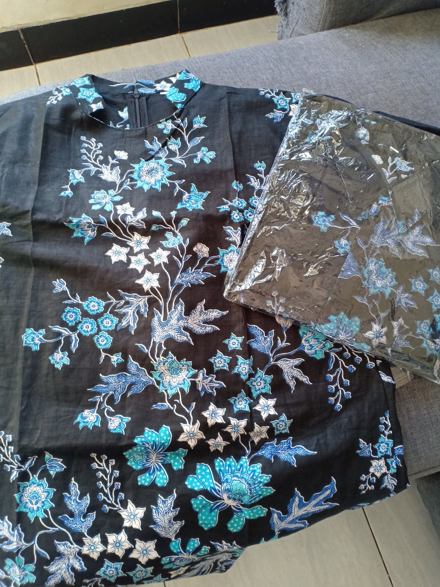 Batik Couple Keluarga Sania Ruffle Ori Ndoro Jowi Dnt Motif Merpati Putih