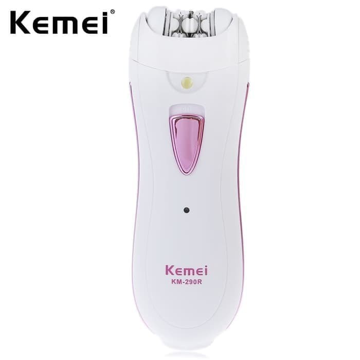 Kemei KM - 290R Lady Mini Rechargeable Washable Electric Hair Remover